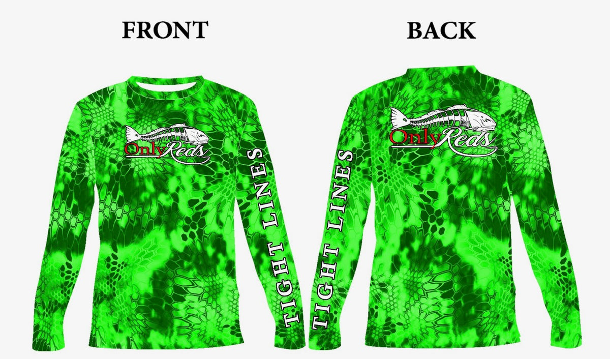Green Dri-Fit Non-Hoodie Fishing Shirt