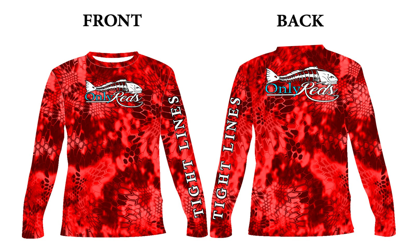 🔥🔥 OnlyReds Dri-Fit Non-Hoodie Vented Fishing Shirt 🔥🔥