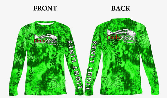Green Dri-Fit Non-Hoodie Fishing Shirt