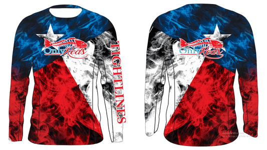 🔥🔥 ONLYREDS Dri-Fit Non-Hooded Texas Flag Vented Edition 🔥🔥