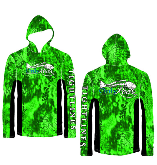 🔥OnlyReds Performance Fishing Shirts Hooded - Vented Edition 🔥